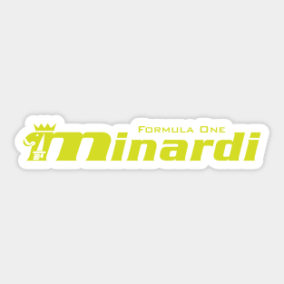 Minardi Formula 1 Team logo - minardi yellow Sticker